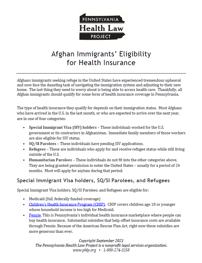 afghan immigrants eligibility for health insurance thumbnail